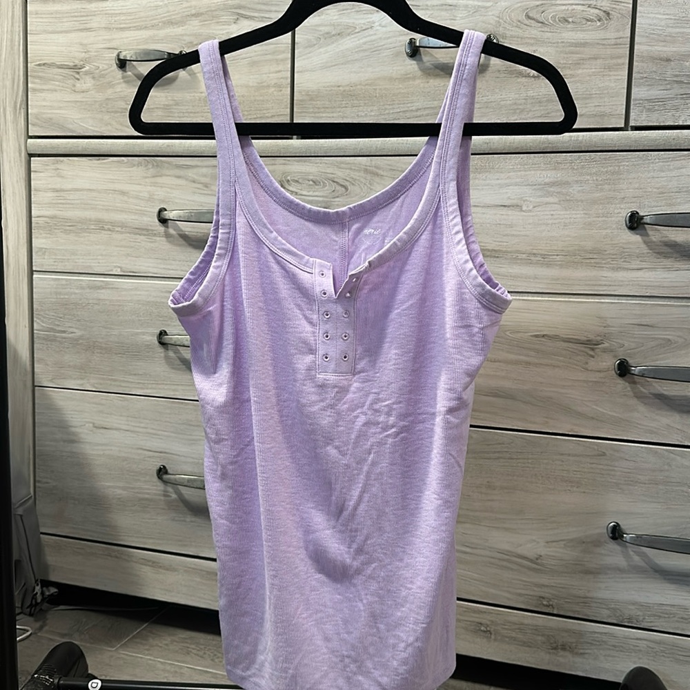 Aerie Purple Scoop Neck Tank Top- size XL